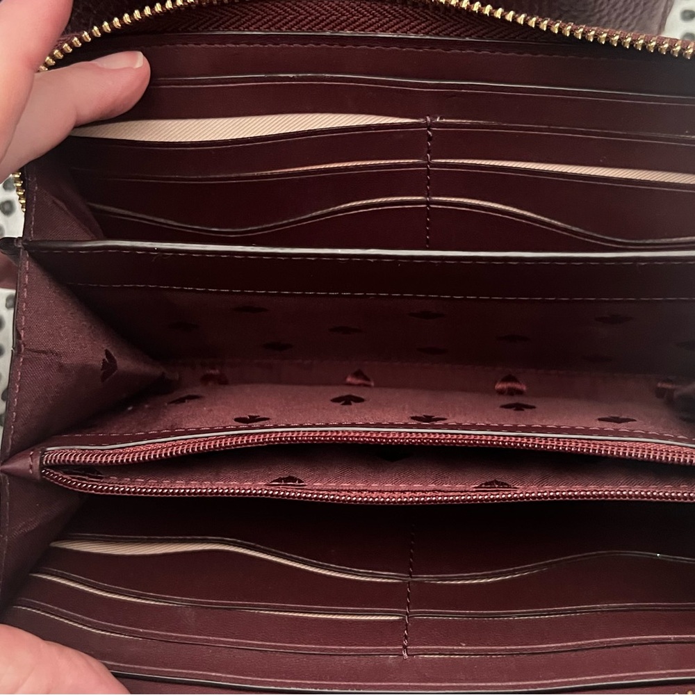kate spade Burgundy Tote and Wallet Set - Picture 12 of 12